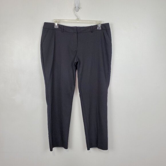 Apt. 9 Torie Black Straight Leg Pants Career Casual Petite Size 16P - Picture 1 of 11